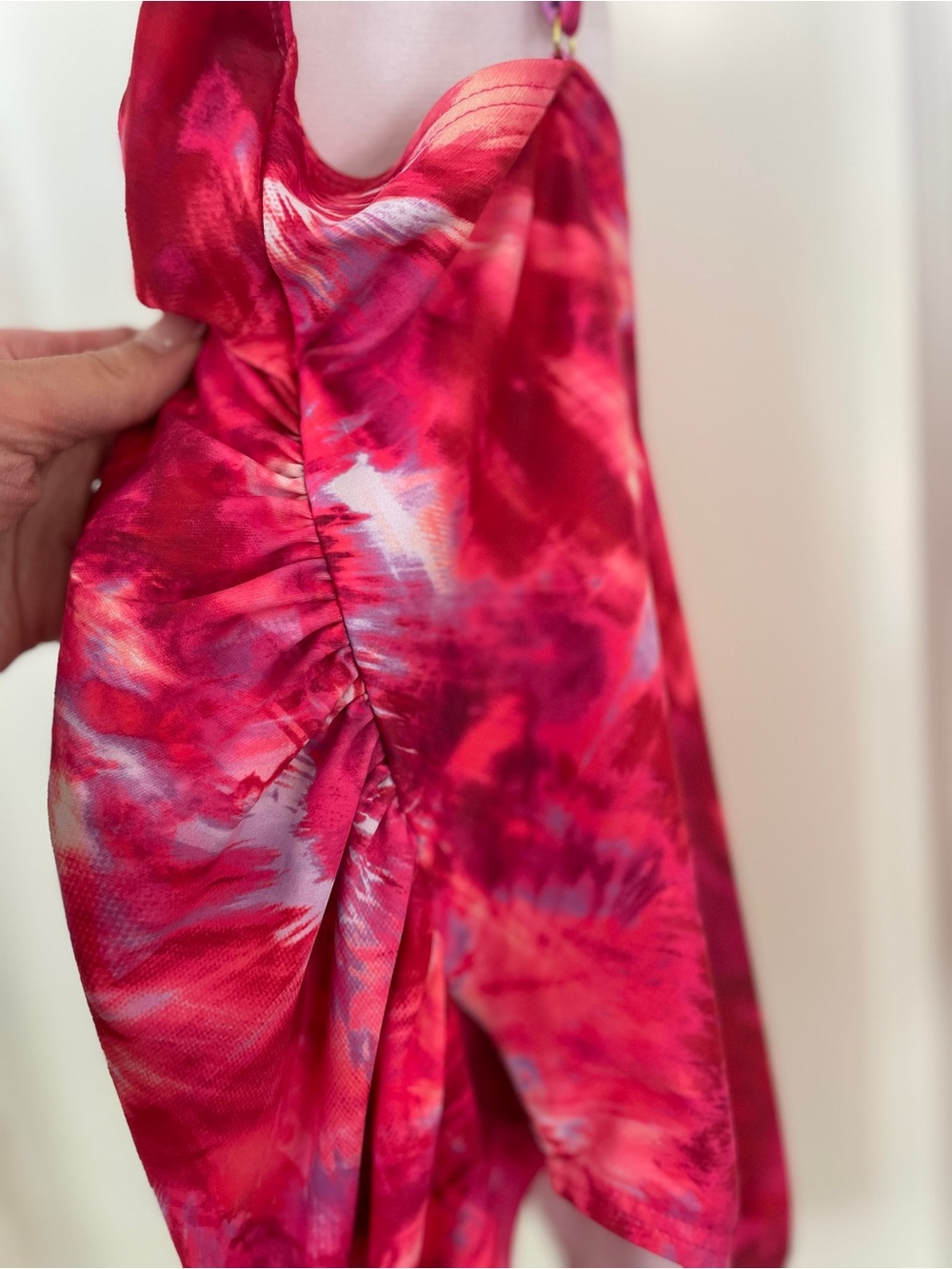 Pink Blush Maternity Tie-Dye Swimsuit - Picture 8 of 12